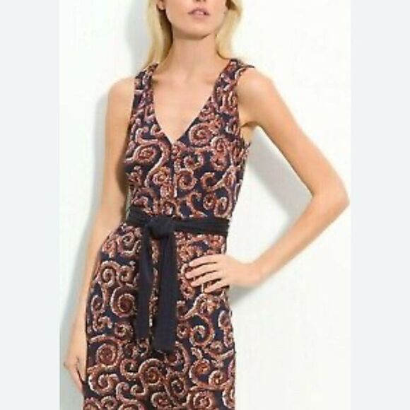 Tory Burch Dresses & Skirts - Tory Burch Women's Silk Paisley Print Sleeveless Dress Size L